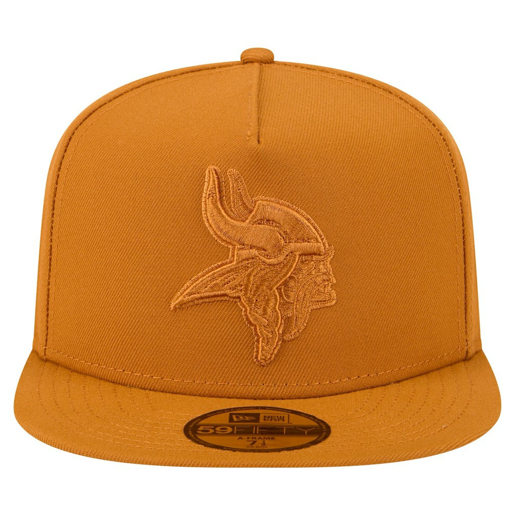 Minnesota Vikings New Era Color Pack A-Frame 59FIFTY Fitted Hat - Brown - NFL