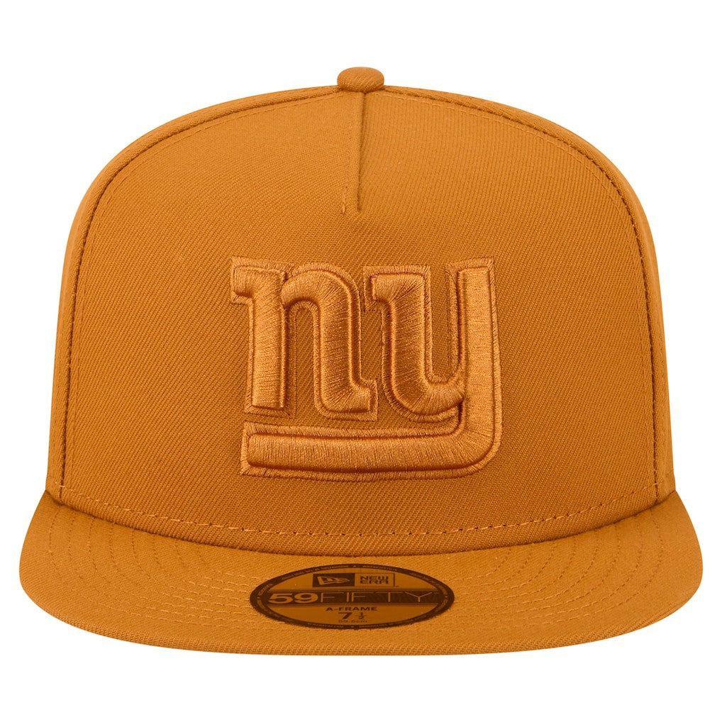 New York Giants New Era Color Pack A-Frame 59FIFTY Fitted Hat - Brown - NFL