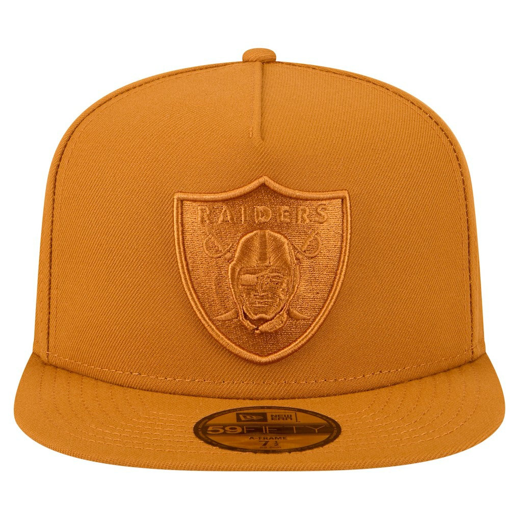 Las Vegas Raiders New Era Color Pack A-Frame 59FIFTY Fitted Hat - Brown - NFL