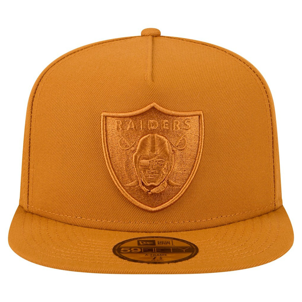 Las Vegas Raiders New Era Color Pack A-Frame 59FIFTY Fitted Hat - Brown - NFL