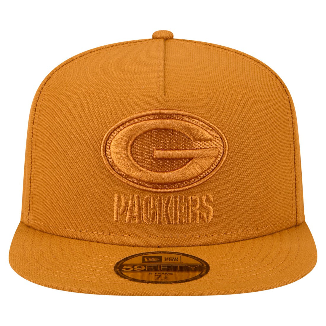 Green Bay Packers New Era Color Pack A-Frame 59FIFTY Fitted Hat - Brown - NFL