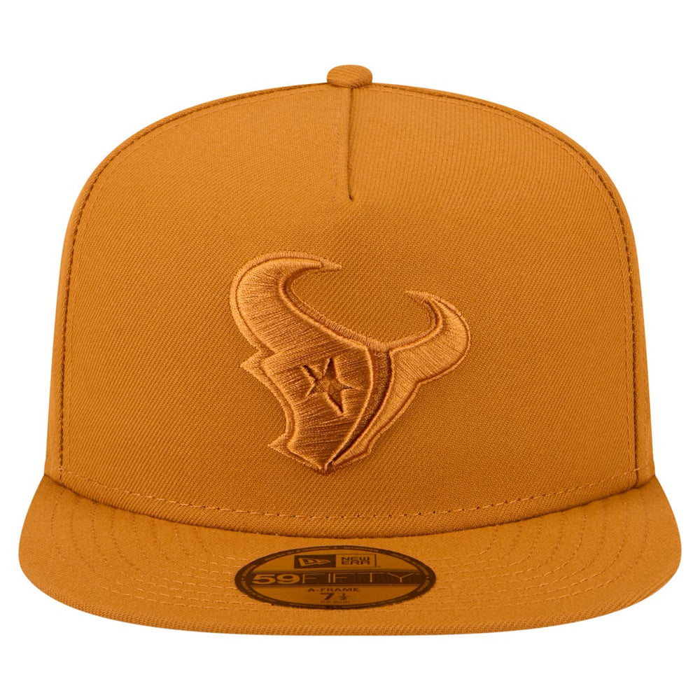 Houston Texans New Era Color Pack A-Frame 59FIFTY Fitted Hat - Brown - NFL