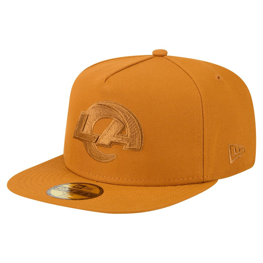 Los Angeles Rams New Era Color Pack A-Frame 59FIFTY Fitted Hat - Brown - NFL
