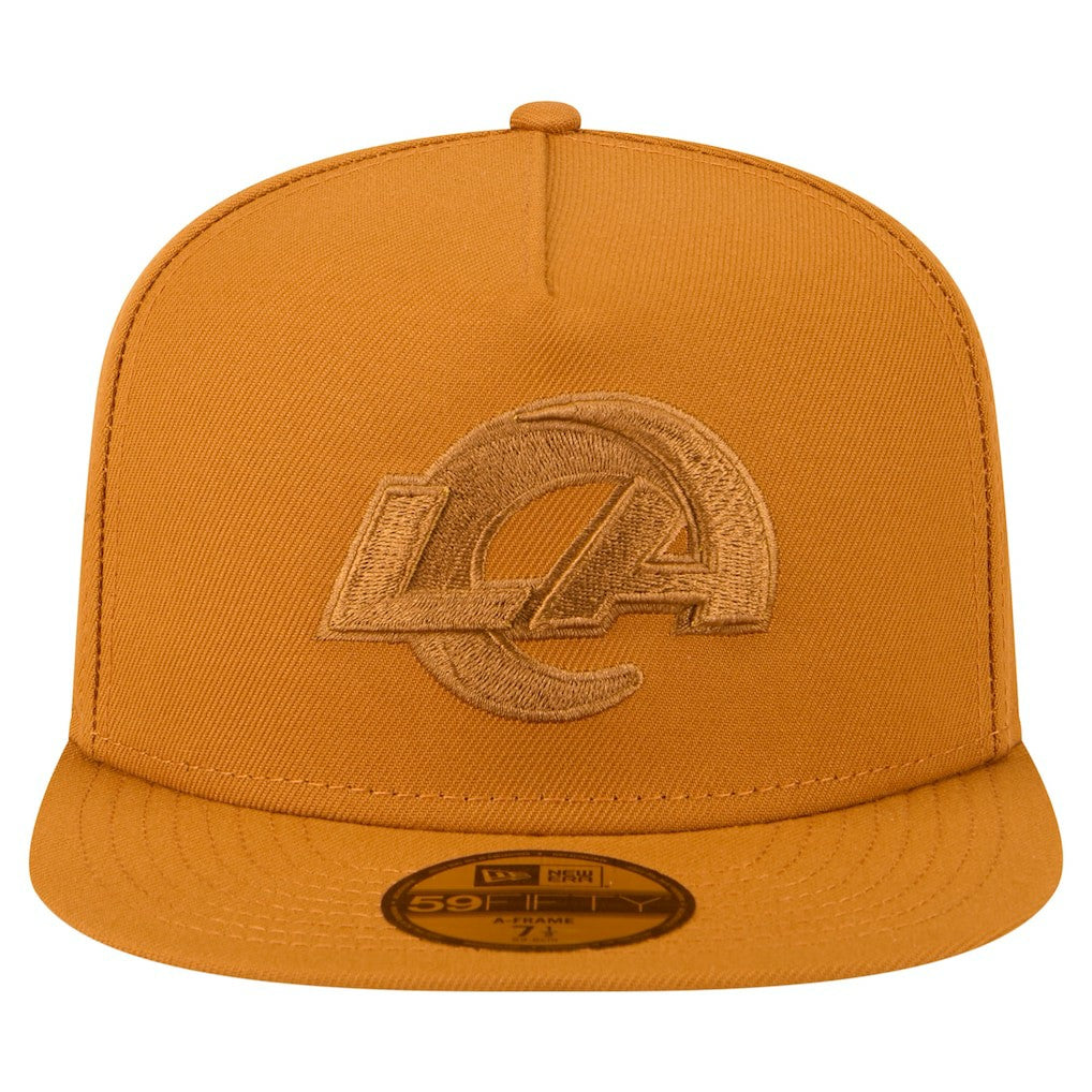 Los Angeles Rams New Era Color Pack A-Frame 59FIFTY Fitted Hat - Brown - NFL
