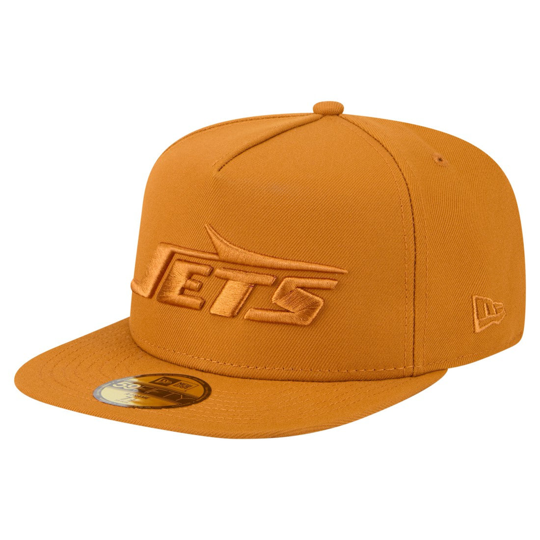 New York Jets New Era Color Pack A-Frame 59FIFTY Fitted Hat - Brown - NFL