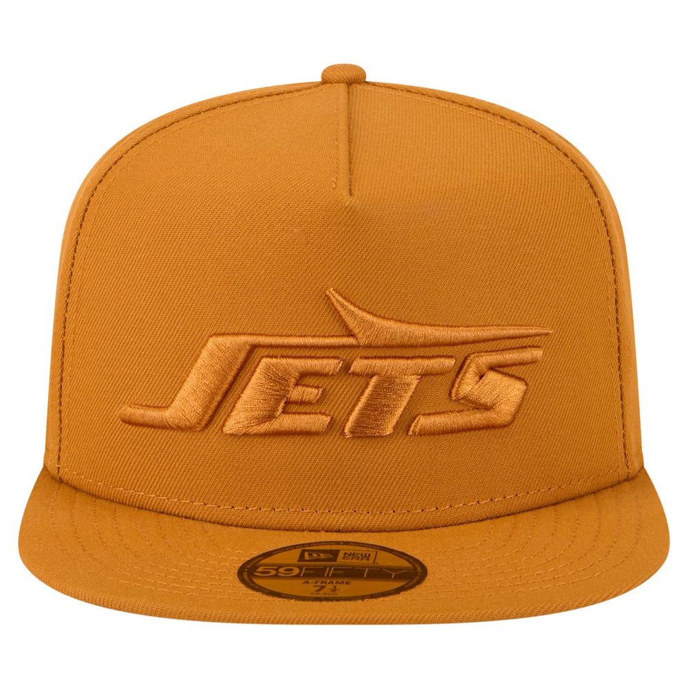 New York Jets New Era Color Pack A-Frame 59FIFTY Fitted Hat - Brown - NFL