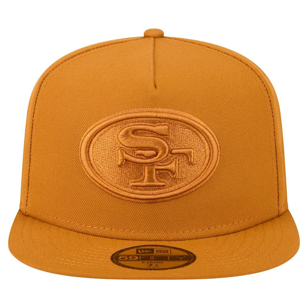 San Francisco 49ers New Era Color Pack A-Frame 59FIFTY Fitted Hat - Brown - NFL