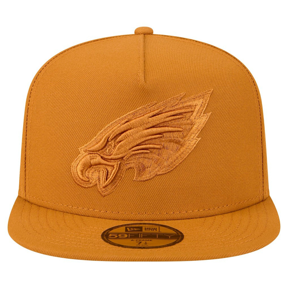 Philadelphia Eagles New Era Color Pack A-Frame 59FIFTY Fitted Hat - Brown - NFL