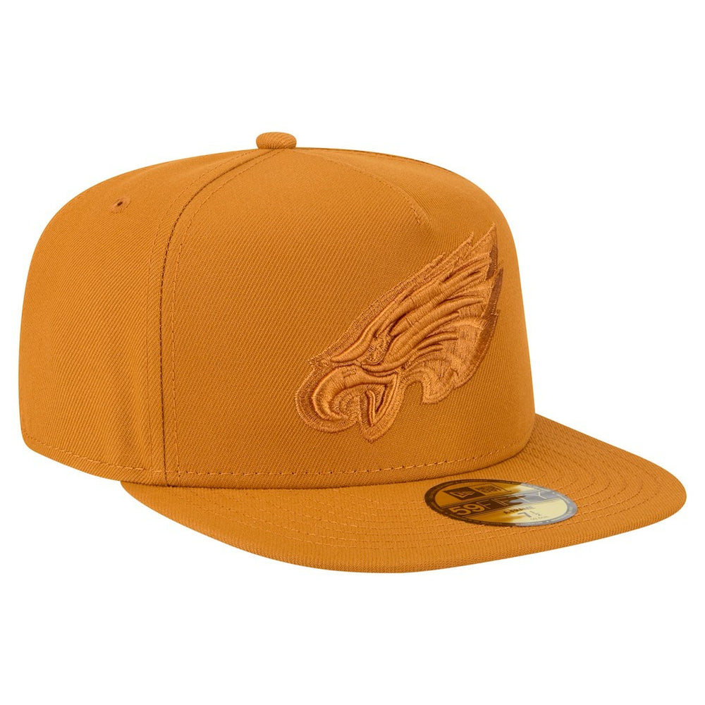 Philadelphia Eagles New Era Color Pack A-Frame 59FIFTY Fitted Hat - Brown - NFL