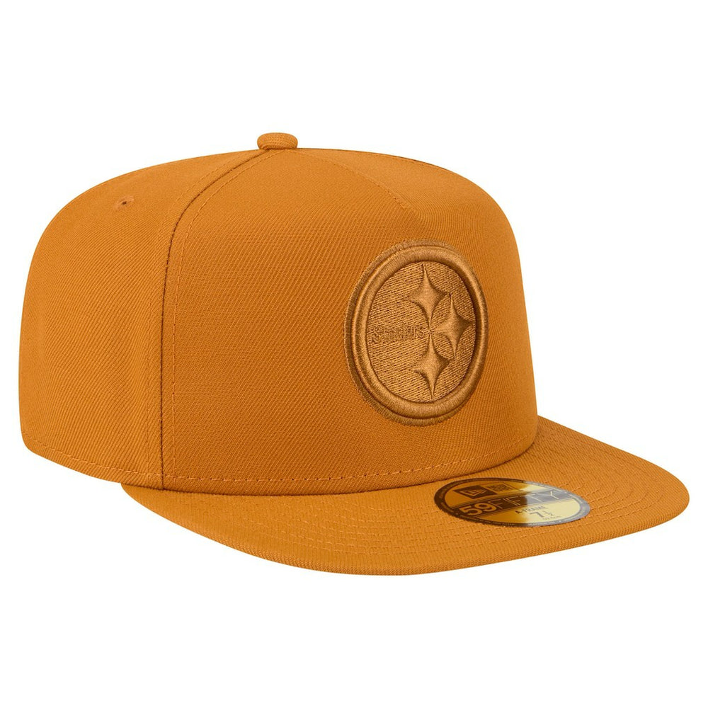 Pittsburgh Steelers New Era Color Pack A-Frame 59FIFTY Fitted Hat - Brown - NFL