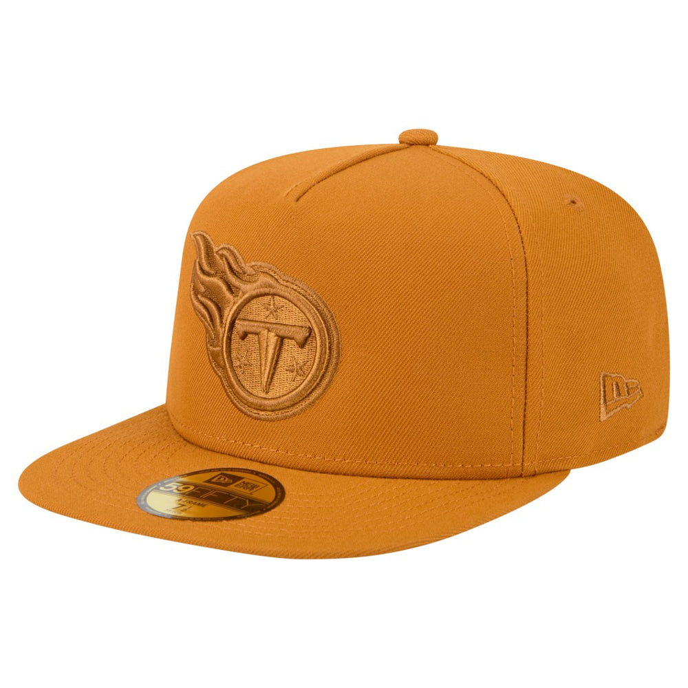 Tennessee Titans New Era Color Pack A-Frame 59FIFTY Fitted Hat - Brown - NFL