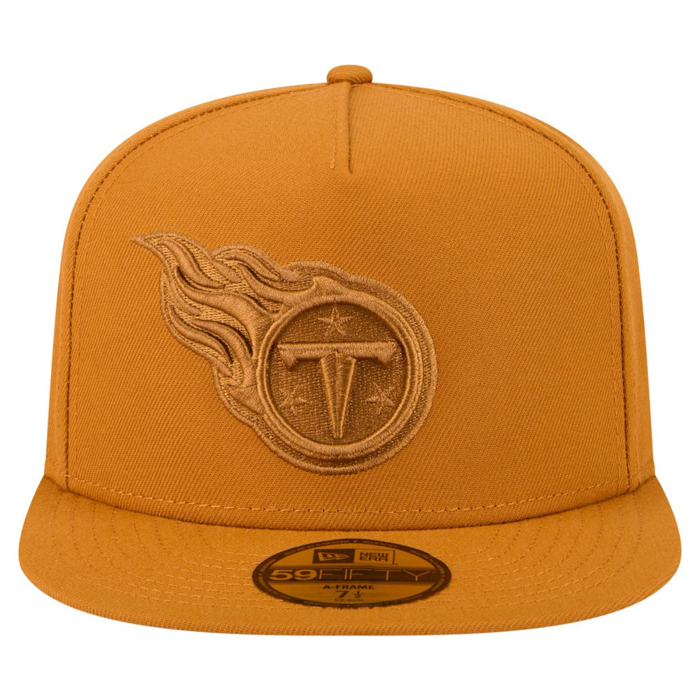 Tennessee Titans New Era Color Pack A-Frame 59FIFTY Fitted Hat - Brown - NFL