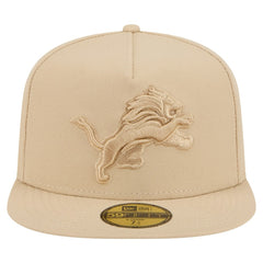 Detroit Lions New Era Color Pack A-Frame 59FIFTY Fitted Hat - Light Beige - NFL