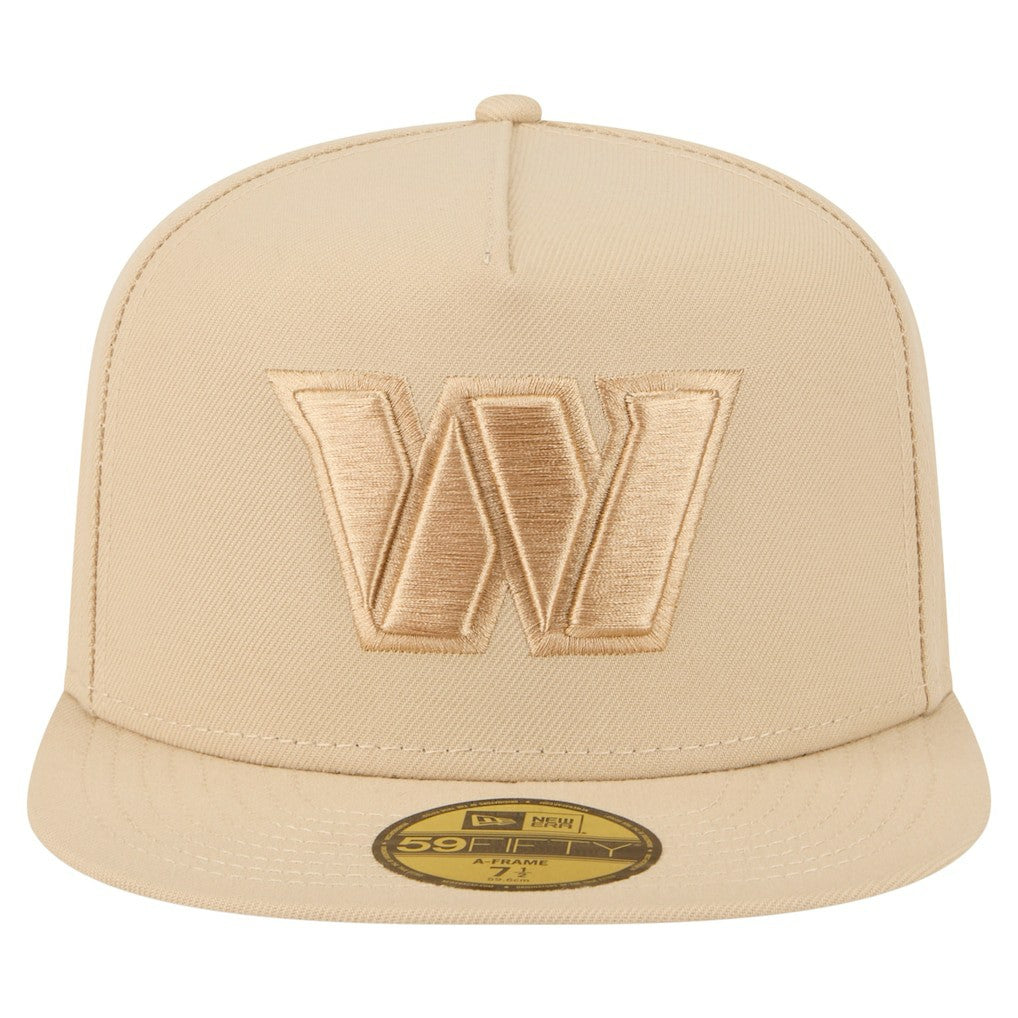 Washington Commanders New Era Color Pack A-Frame 59FIFTY Fitted Hat - Light Beige - NFL