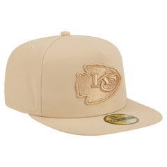 Kansas City Chiefs New Era Color Pack A-Frame 59FIFTY Fitted Hat - Light Beige - NFL
