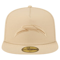 Los Angeles Chargers New Era Color Pack A-Frame 59FIFTY Fitted Hat - Beige - NFL