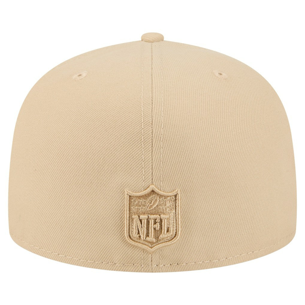 Los Angeles Chargers New Era Color Pack A-Frame 59FIFTY Fitted Hat - Beige - NFL