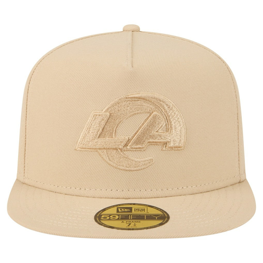 Los Angeles Rams New Era Color Pack A-Frame 59FIFTY Fitted Hat - Light Beige - NFL