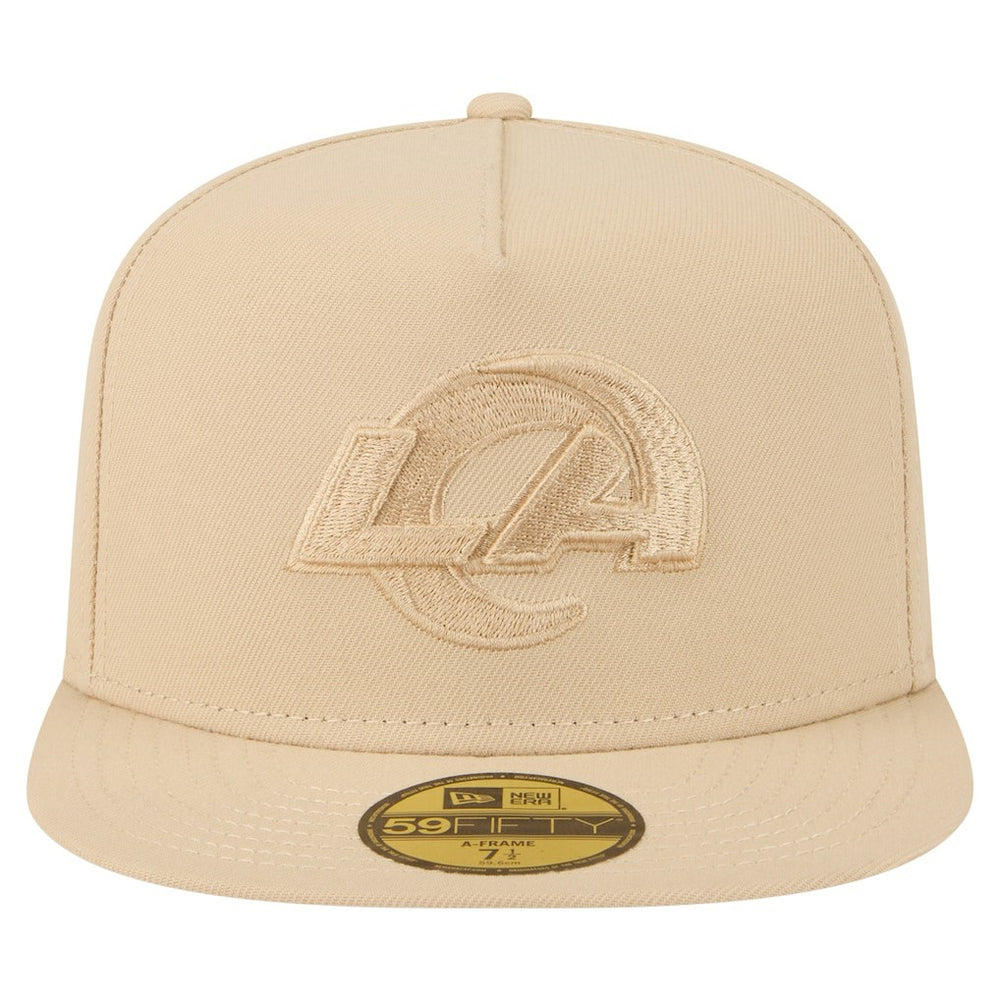 Los Angeles Rams New Era Color Pack A-Frame 59FIFTY Fitted Hat - Light Beige - NFL
