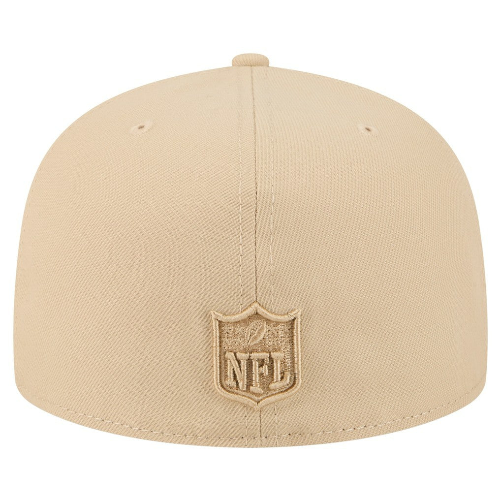 Miami Dolphins New Era Color Pack A-Frame 59FIFTY Fitted Hat - Light Beige - NFL