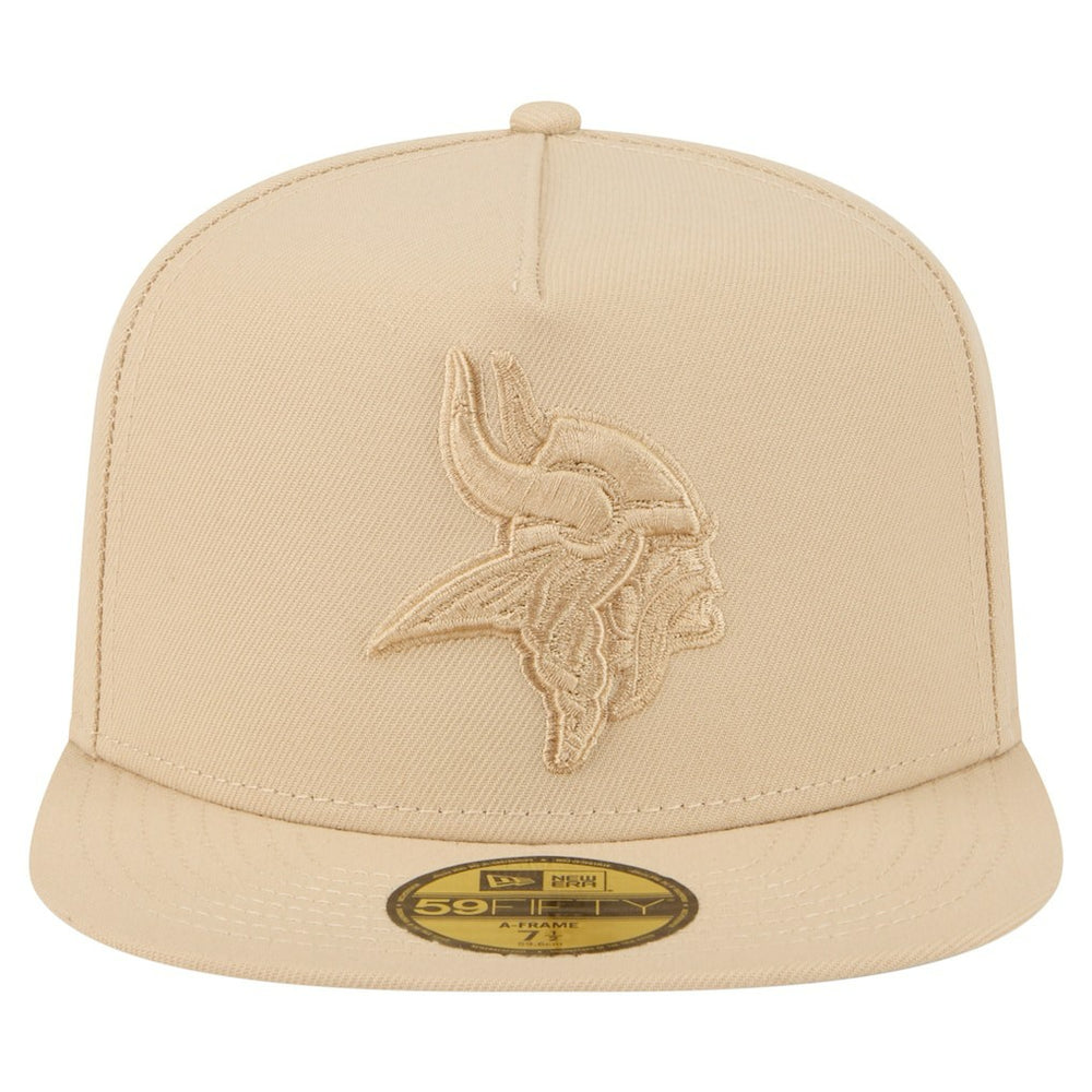 Minnesota Vikings New Era Color Pack A-Frame 59FIFTY Fitted Hat - Light Beige - NFL