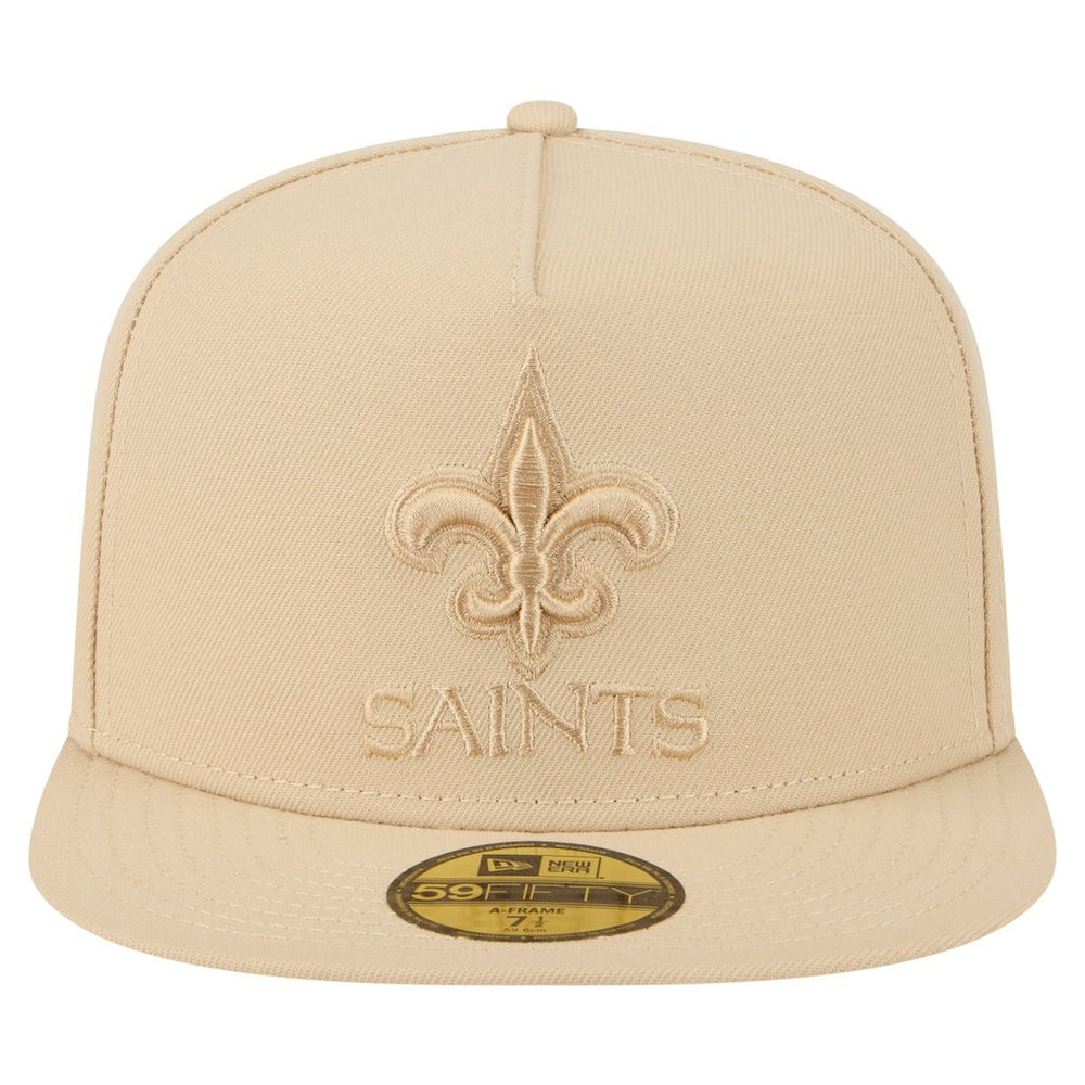 New Orleans Saints New Era Color Pack A-Frame 59FIFTY Fitted Hat - Light Beige - NFL