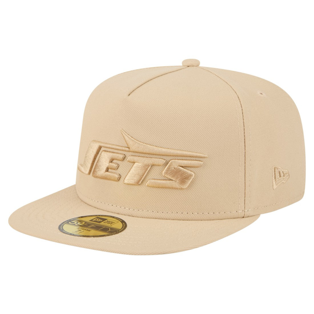 New York Jets New Era Color Pack A-Frame 59FIFTY Fitted Hat - Beige - NFL