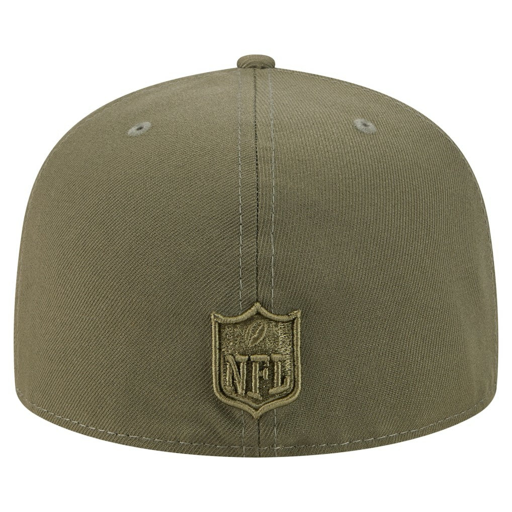 Miami Dolphins New Era Color Pack A-Frame 59FIFTY Fitted Hat - Olive - NFL