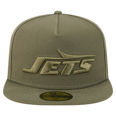 New York Jets New Era Color Pack A-Frame 59FIFTY Fitted Hat - Olive - NFL