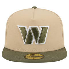 Washington Commanders New Era Color Pack A-Frame 59FIFTY Fitted Hat - Beige/Olive - NFL
