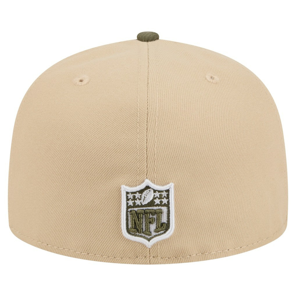 Washington Commanders New Era Color Pack A-Frame 59FIFTY Fitted Hat - Beige/Olive - NFL
