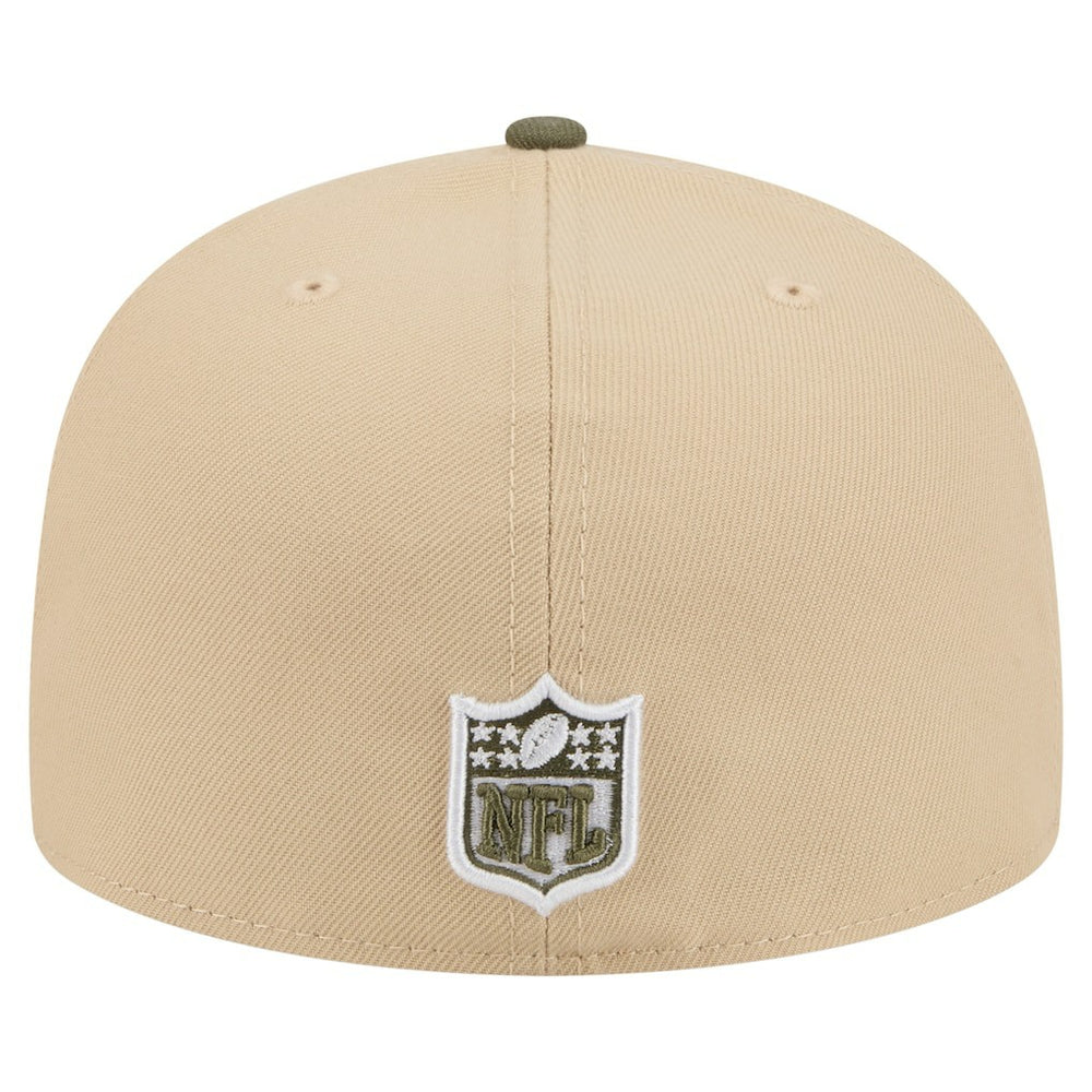 Kansas City Chiefs New Era Color Pack A-Frame 59FIFTY Fitted Hat - Light Beige/Olive - NFL