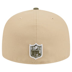 Minnesota Vikings New Era Color Pack A-Frame 59FIFTY Fitted Hat - Light Beige/Olive - NFL