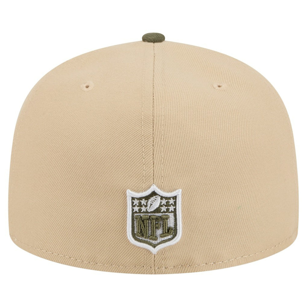 Detroit Lions New Era Color Pack A-Frame 59FIFTY Fitted Hat - Beige/Olive - NFL