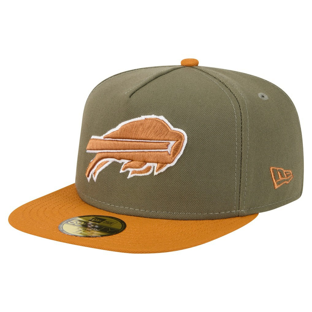 Buffalo Bills New Era Color Pack A-Frame 59FIFTY Fitted Hat - Olive/Brown - NFL