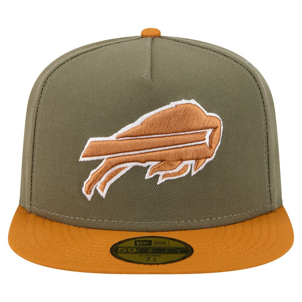Buffalo Bills New Era Color Pack A-Frame 59FIFTY Fitted Hat - Olive/Brown - NFL