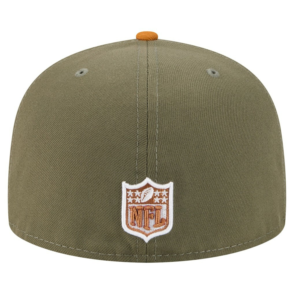 Cincinnati Bengals New Era Color Pack A-Frame 59FIFTY Fitted Hat - Olive/Brown - NFL