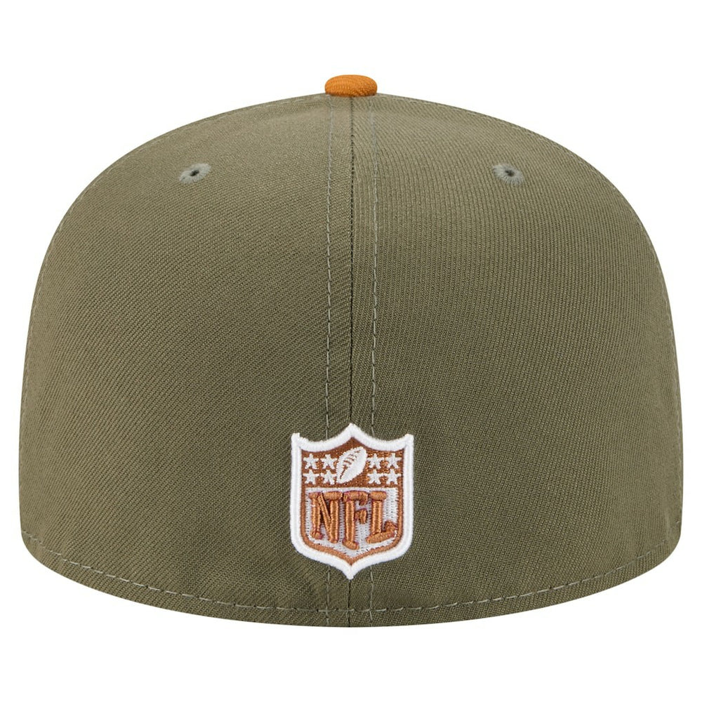 Pittsburgh Steelers New Era Color Pack A-Frame 59FIFTY Fitted Hat - Olive/Brown - NFL