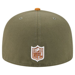 Pittsburgh Steelers New Era Color Pack A-Frame 59FIFTY Fitted Hat - Olive/Brown - NFL