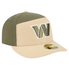 Washington Commanders New Era Two-Tone Color Pack Split Panel 59FIFTY Fitted Hat - Light Beige/Olive - NFL