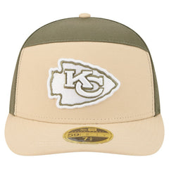 Kansas City Chiefs New Era Two-Tone Color Pack Split Panel 59FIFTY Fitted Hat - Light Beige/Olive - NFL