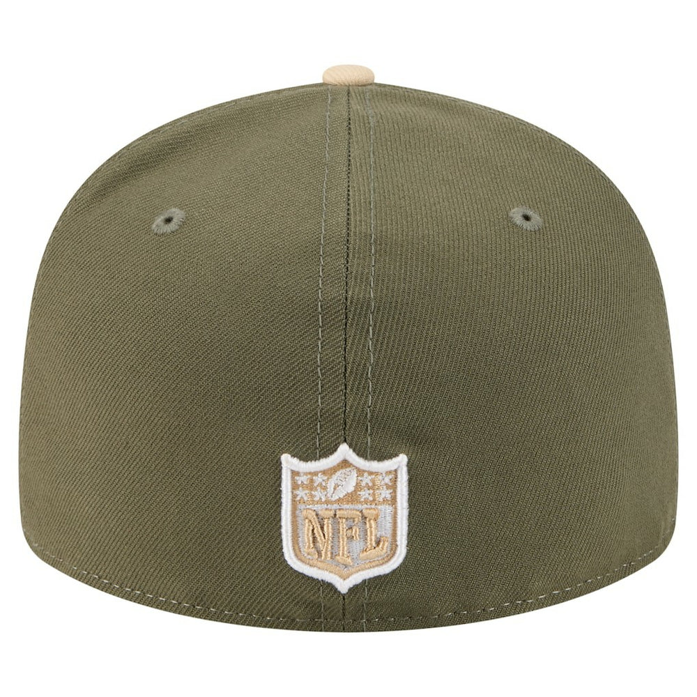 Kansas City Chiefs New Era Two-Tone Color Pack Split Panel 59FIFTY Fitted Hat - Light Beige/Olive - NFL