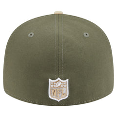 New York Jets New Era Two-Tone Color Pack Split Panel 59FIFTY Fitted Hat - Light Beige/Olive - NFL