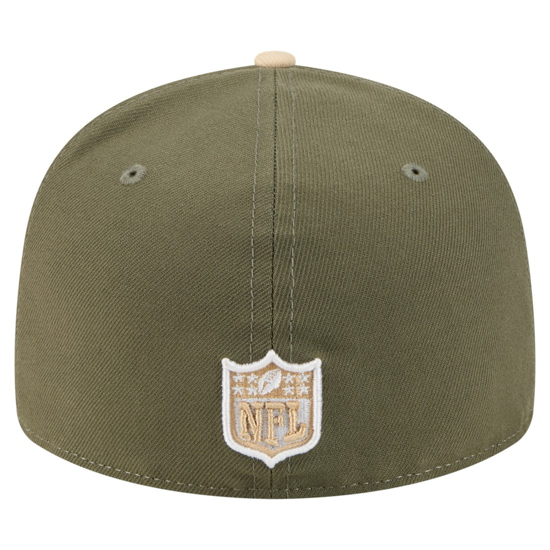 Green Bay Packers New Era Two-Tone Color Pack Split Panel 59FIFTY Fitted Hat - Light Beige/Olive - NFL