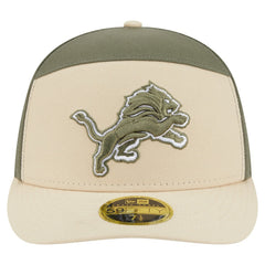 Detroit Lions New Era Two-Tone Color Pack Split Panel 59FIFTY Fitted Hat - Light Beige/Olive - NFL