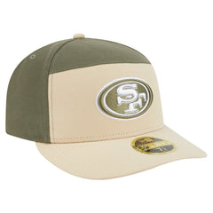 San Francisco 49ers New Era Two-Tone Color Pack Split Panel 59FIFTY Fitted Hat - Light Beige/Olive - NFL