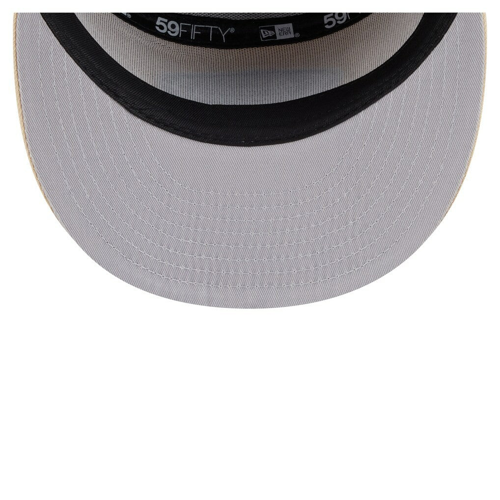San Francisco 49ers New Era Two-Tone Color Pack Split Panel 59FIFTY Fitted Hat - Light Beige/Olive - NFL