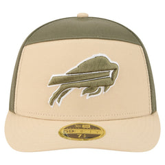 Buffalo Bills New Era Two-Tone Color Pack Split Panel 59FIFTY Fitted Hat - Light Beige/Olive - NFL
