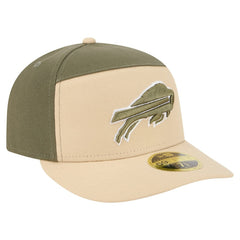 Buffalo Bills New Era Two-Tone Color Pack Split Panel 59FIFTY Fitted Hat - Light Beige/Olive - NFL