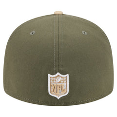 Baltimore Ravens New Era Color Pack Split Panel 59FIFTY Fitted Hat - Light Beige/Olive - NFL